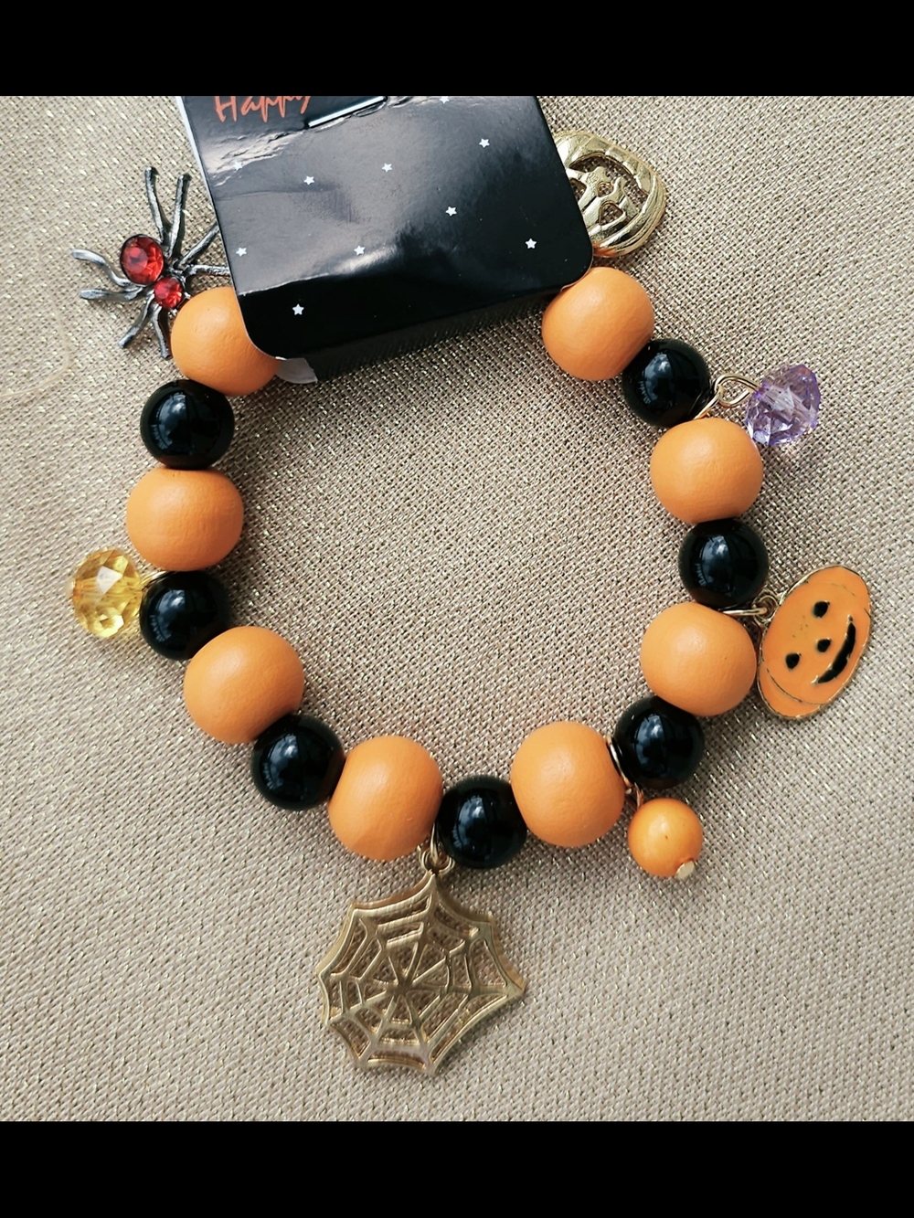 NWT Halloween Beaded Charm Bracelet – Pick Your Color! - Picture 4 of 5